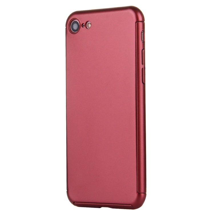 2 in 1 for  iPhone 8 & 7  360 Degrees Full Coverage Protection Hard PC Protective Case + Tempered Glass Screen Film