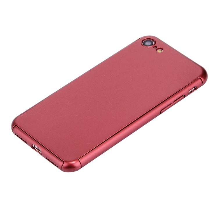 2 in 1 for  iPhone 8 & 7  360 Degrees Full Coverage Protection Hard PC Protective Case + Tempered Glass Screen Film
