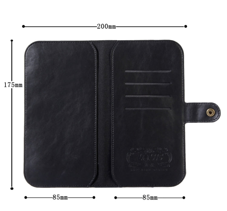 LOUIS Universal Crystal Texture Two-shipper Storage Horizontal Flip Leather Case with Card Slots & Wallet, For iPhone XS & XS Max & XR & X / iPhone 8 & 8 Plus  / iPhone 7 & 7 Plus /  iPhone 6 Plus & 6s Plus / iPhone 6 & 6s