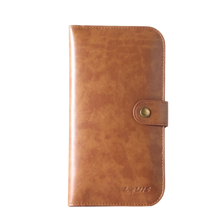 LOUIS Universal Crystal Texture Two-shipper Storage Horizontal Flip Leather Case with Card Slots & Wallet, For iPhone XS & XS Max & XR & X / iPhone 8 & 8 Plus  / iPhone 7 & 7 Plus /  iPhone 6 Plus & 6s Plus / iPhone 6 & 6s
