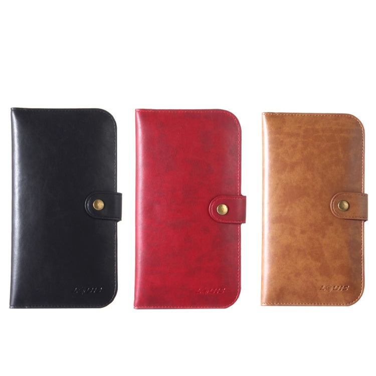 LOUIS Universal Crystal Texture Two-shipper Storage Horizontal Flip Leather Case with Card Slots & Wallet, For iPhone XS & XS Max & XR & X / iPhone 8 & 8 Plus  / iPhone 7 & 7 Plus /  iPhone 6 Plus & 6s Plus / iPhone 6 & 6s
