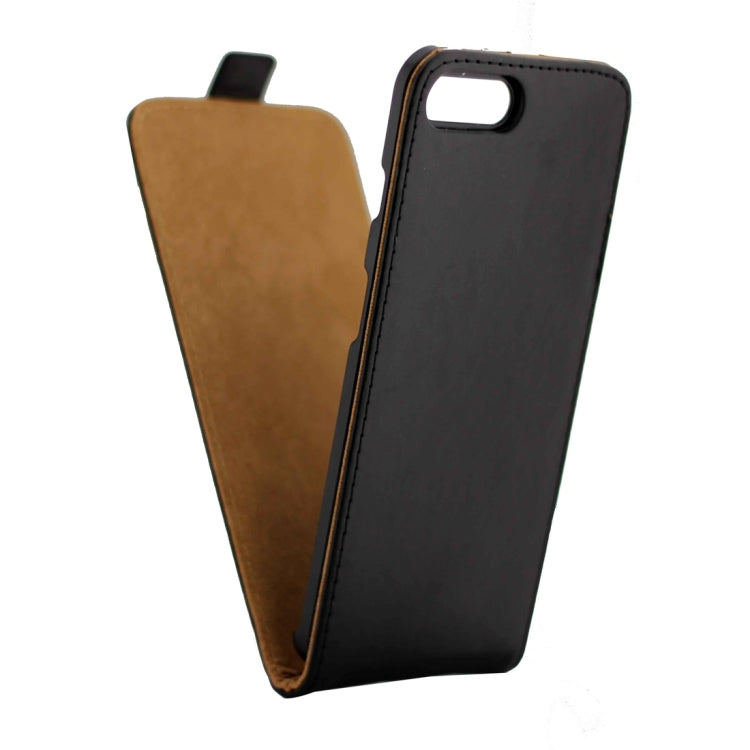 For  iPhone 8 & 7  Khaki Lining Vertical Flip Leather Case (Black)