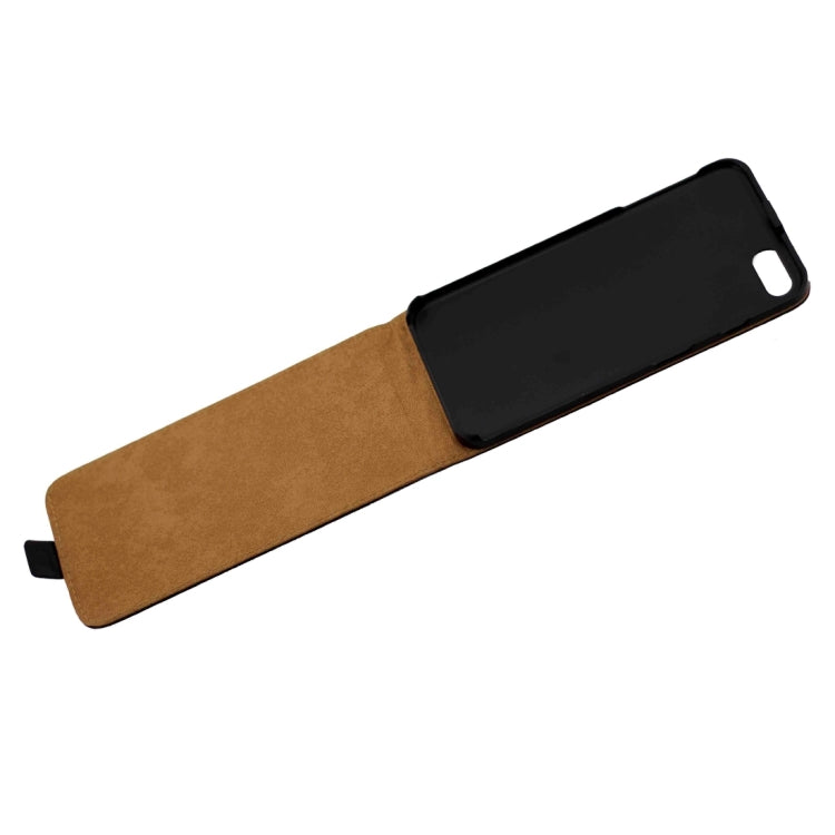 For  iPhone 8 & 7  Khaki Lining Vertical Flip Leather Case (Black)