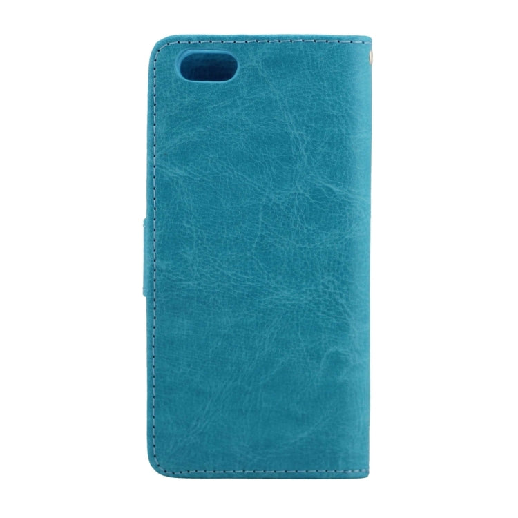 For  iPhone 8 & 7  Crazy Horse Texture Horizontal Flip Leather Case with Holder & Card Slots & Wallet & Photo Frame