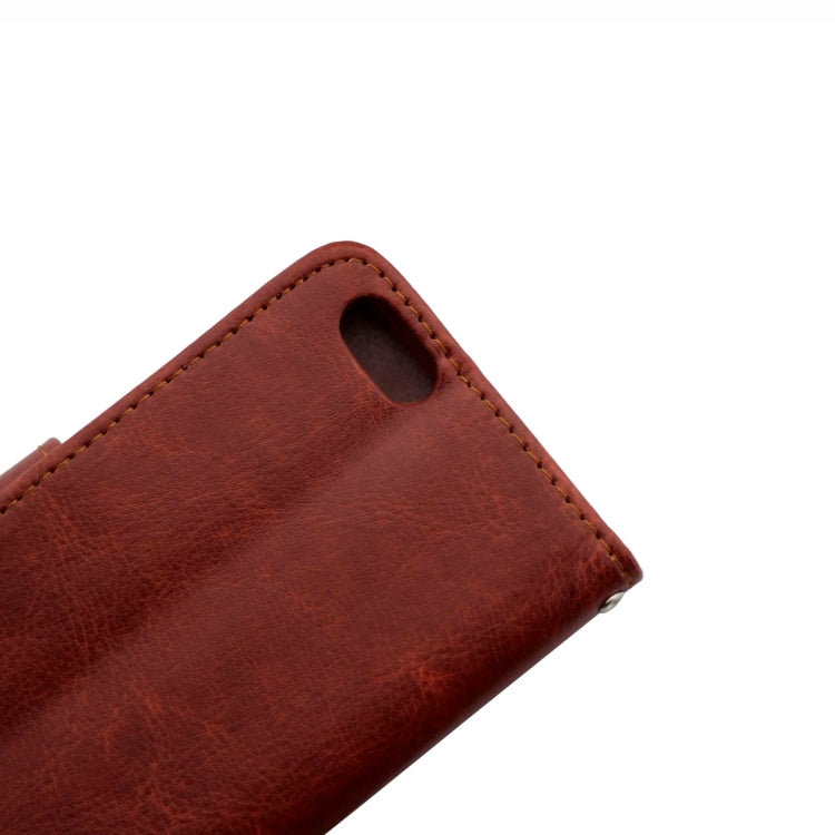 For  iPhone 8 & 7  Crazy Horse Texture Horizontal Flip Leather Case with Holder & Card Slots & Wallet & Photo Frame