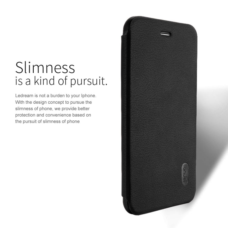 Lenuo for  iPhone 8 & 7  PU+PC Litchi Texture Horizontal Flip Leather Case with Card Slots