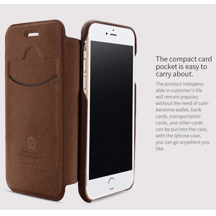 Lenuo for  iPhone 8 & 7  PU+PC Litchi Texture Horizontal Flip Leather Case with Card Slots