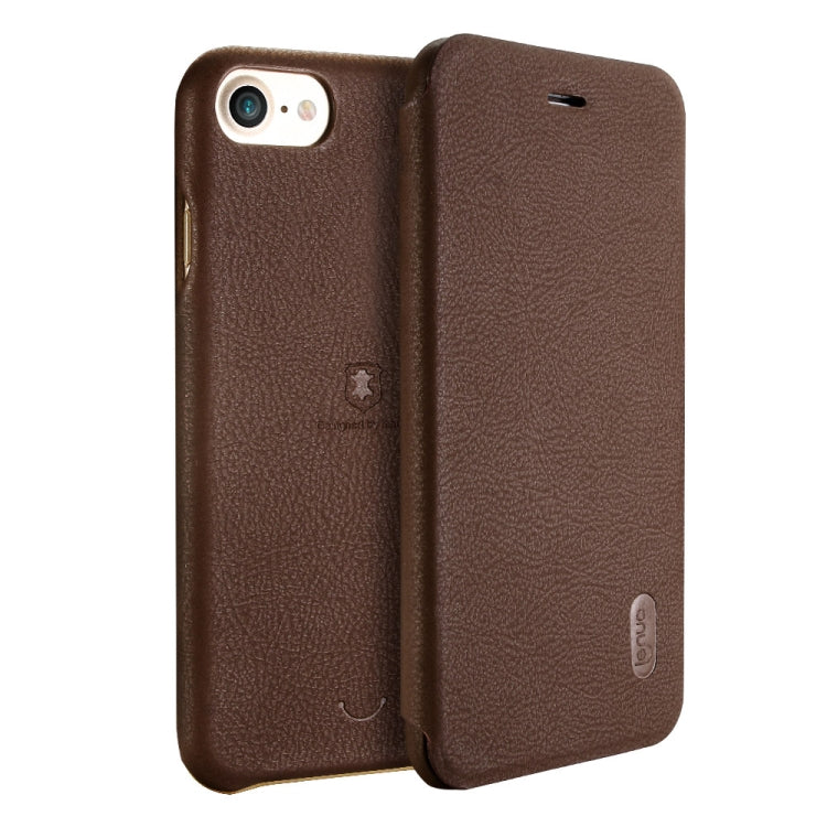 Lenuo for  iPhone 8 & 7  PU+PC Litchi Texture Horizontal Flip Leather Case with Card Slots