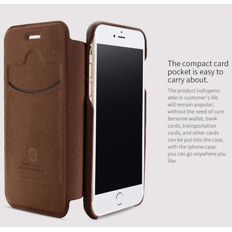 Lenuo for  iPhone 8 & 7  PU+PC Litchi Texture Horizontal Flip Leather Case with Card Slots
