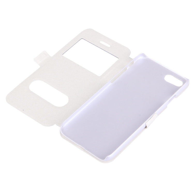 For  iPhone 8 & 7  Silk Texture Horizontal Flip Solid Color Leather Case with Call Display ID & Holder