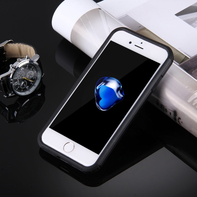 For  iPhone 8 & 7  Anti-Drop Shockproof Dual Layer TPU + PC Protective Case with Hidden Ring Holder