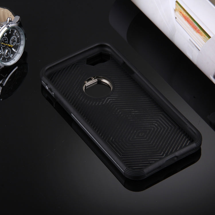 For  iPhone 8 & 7  Anti-Drop Shockproof Dual Layer TPU + PC Protective Case with Hidden Ring Holder