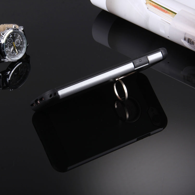 For  iPhone 8 & 7  Anti-Drop Shockproof Dual Layer TPU + PC Protective Case with Hidden Ring Holder
