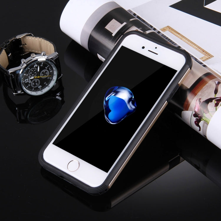 For  iPhone 8 & 7  Anti-Drop Shockproof Dual Layer TPU + PC Protective Case with Hidden Ring Holder