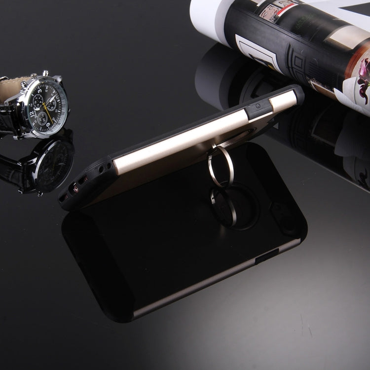 For  iPhone 8 & 7  Anti-Drop Shockproof Dual Layer TPU + PC Protective Case with Hidden Ring Holder