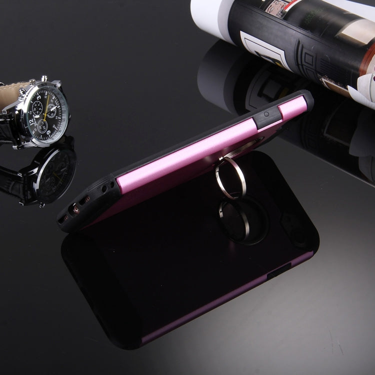 For  iPhone 8 & 7  Anti-Drop Shockproof Dual Layer TPU + PC Protective Case with Hidden Ring Holder