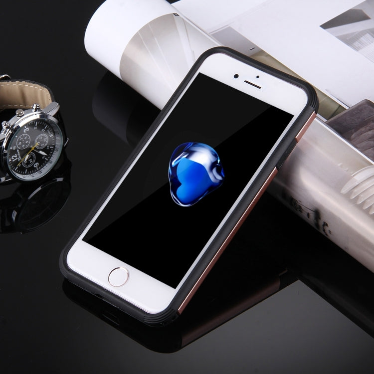 For  iPhone 8 & 7  Anti-Drop Shockproof Dual Layer TPU + PC Protective Case with Hidden Ring Holder