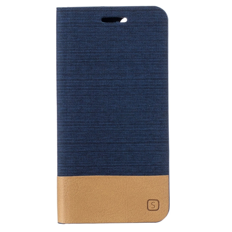 For  iPhone 8 & 7  Canvas Pattern PU + TPU Horizontal Flip Leather Case with Holder & Card Slots