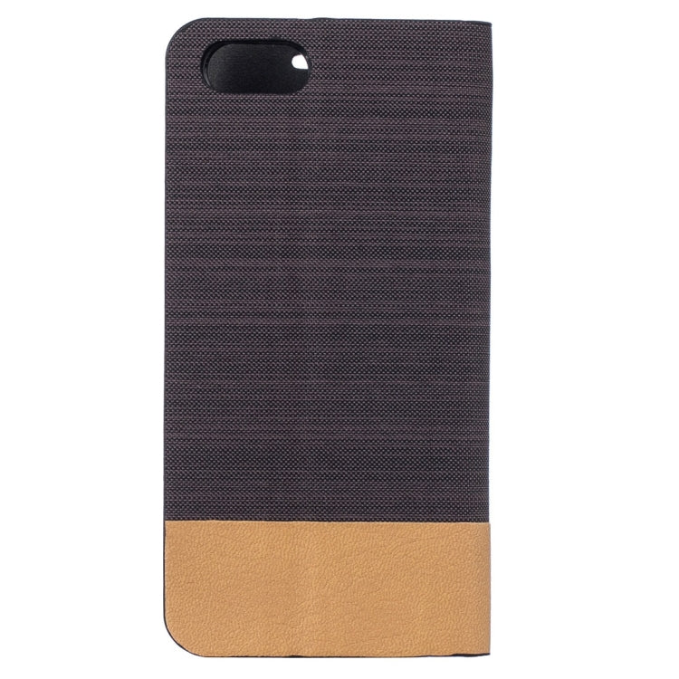 For  iPhone 8 & 7  Canvas Pattern PU + TPU Horizontal Flip Leather Case with Holder & Card Slots