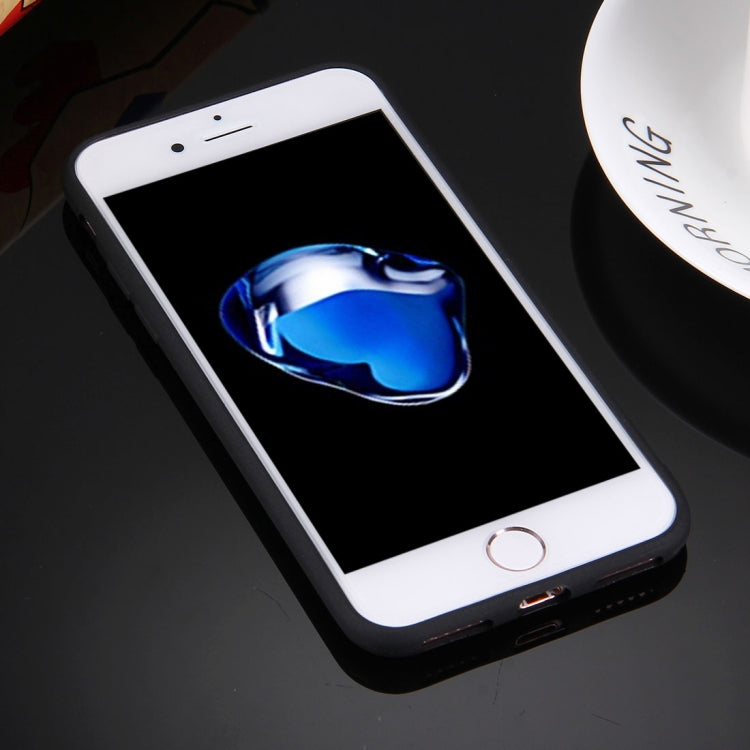 For  iPhone 8 & 7  Solid Color TPU Protective Case with Round Hole