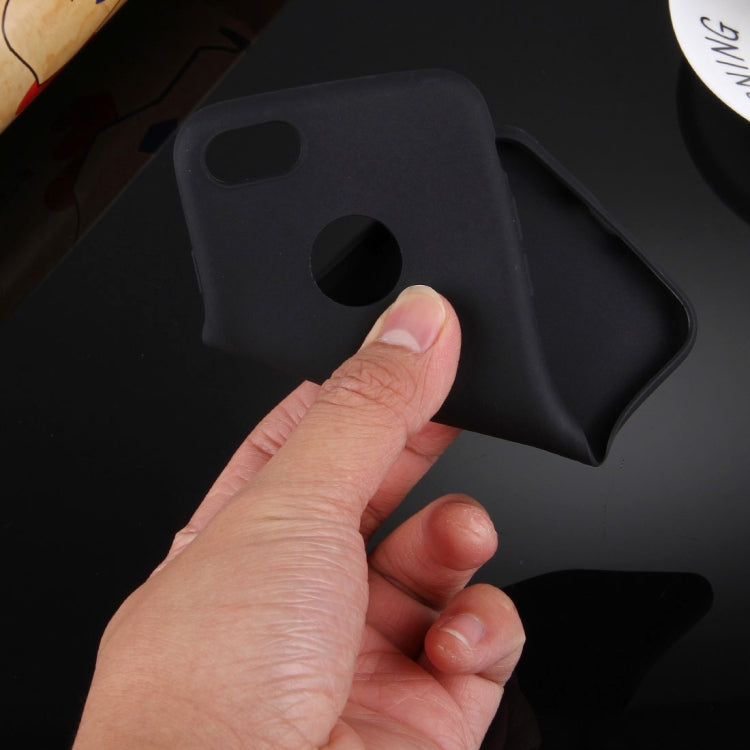 For  iPhone 8 & 7  Solid Color TPU Protective Case with Round Hole