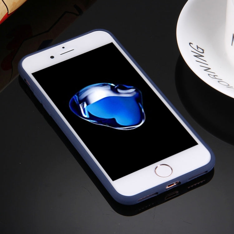 For  iPhone 8 & 7  Solid Color TPU Protective Case with Round Hole