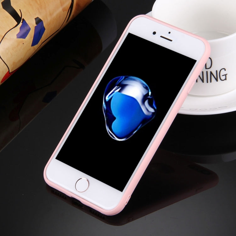 For  iPhone 8 & 7  Solid Color TPU Protective Case with Round Hole