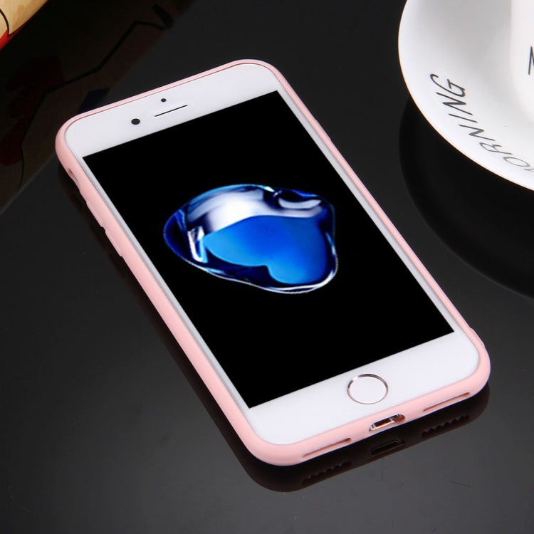 For  iPhone 8 & 7  Solid Color TPU Protective Case with Round Hole