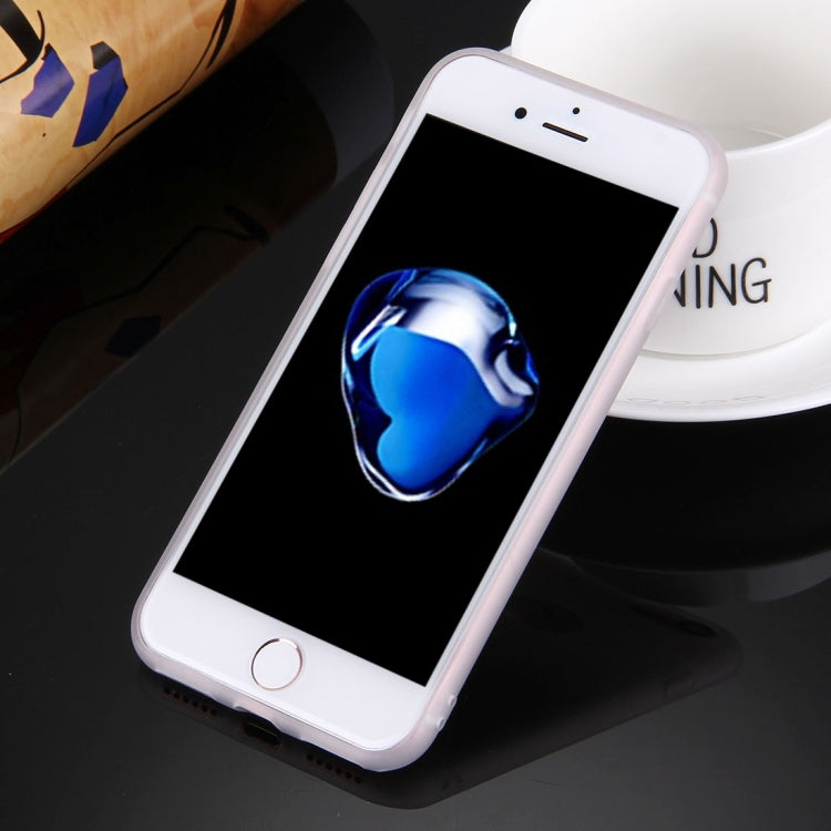 For  iPhone 8 & 7  Solid Color TPU Protective Case with Round Hole