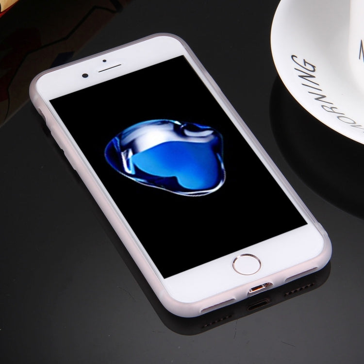 For  iPhone 8 & 7  Solid Color TPU Protective Case with Round Hole