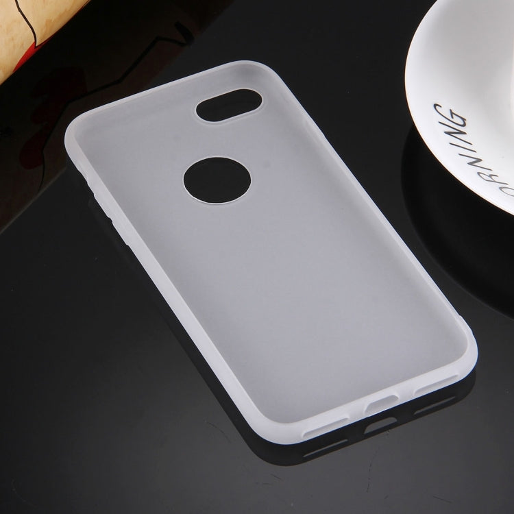 For  iPhone 8 & 7  Solid Color TPU Protective Case with Round Hole