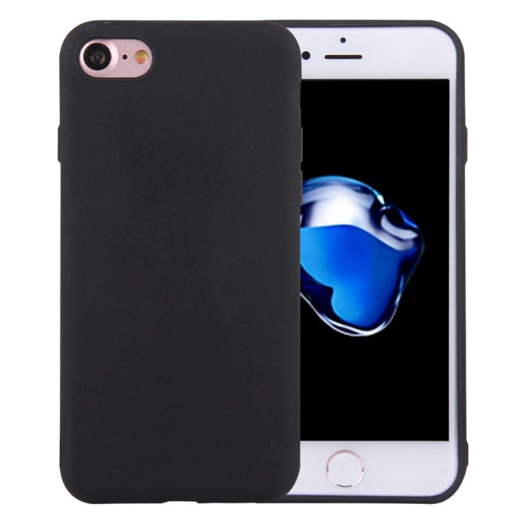 For  iPhone 8 & 7  Solid Color TPU Protective Case Without Round Hole