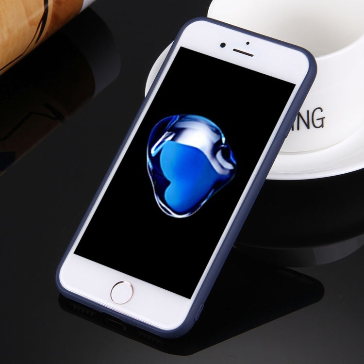 For  iPhone 8 & 7  Solid Color TPU Protective Case Without Round Hole