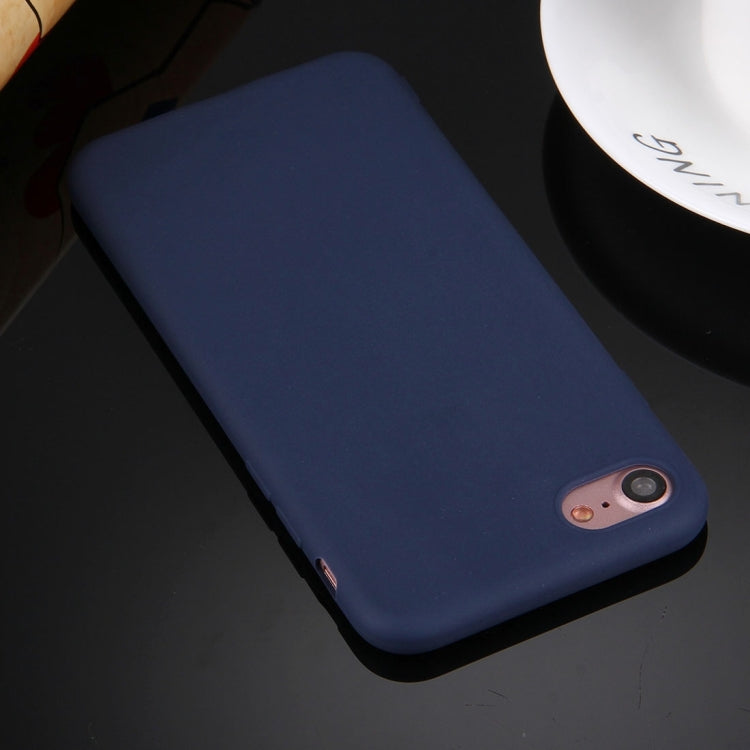 For  iPhone 8 & 7  Solid Color TPU Protective Case Without Round Hole