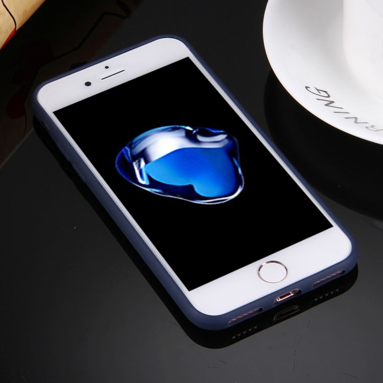 For  iPhone 8 & 7  Solid Color TPU Protective Case Without Round Hole