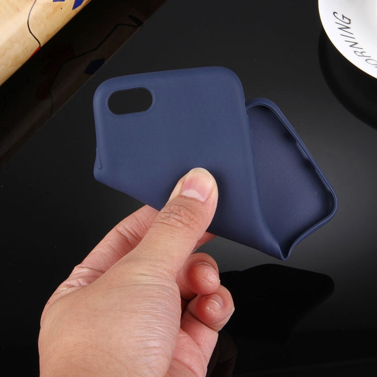 For  iPhone 8 & 7  Solid Color TPU Protective Case Without Round Hole