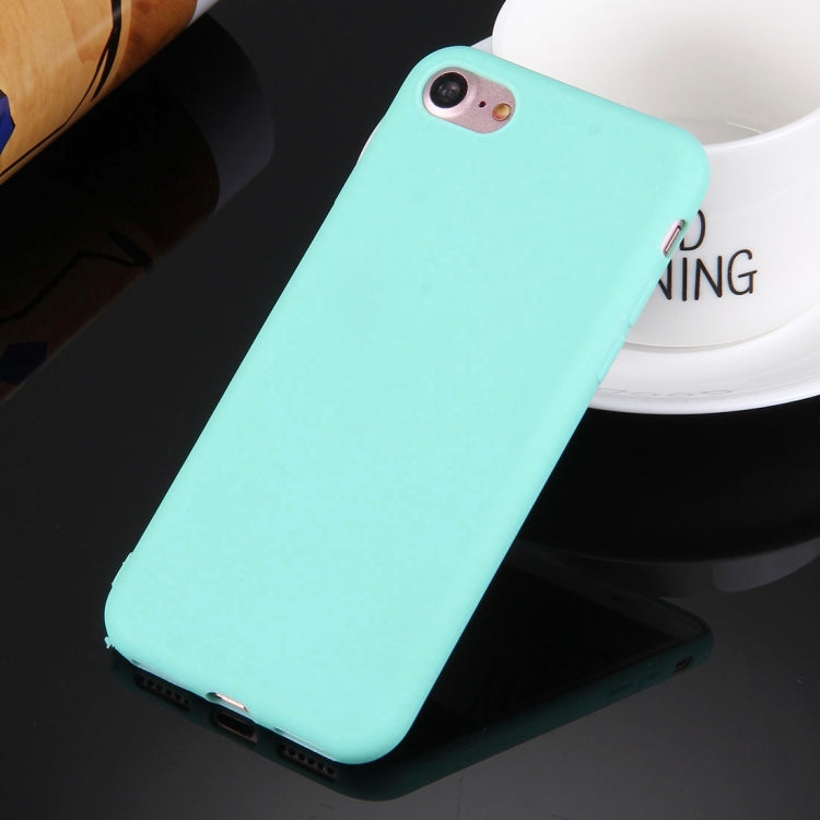 For  iPhone 8 & 7  Solid Color TPU Protective Case Without Round Hole