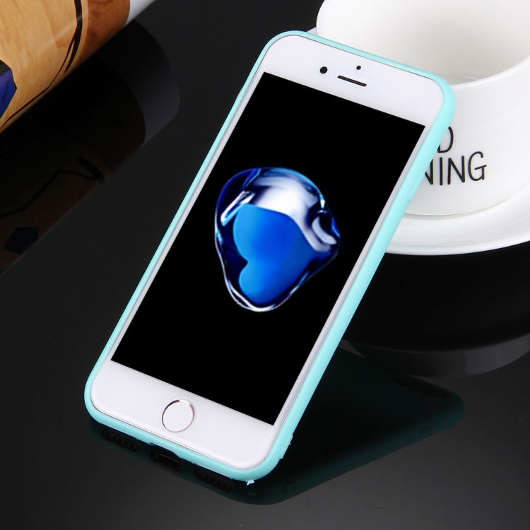 For  iPhone 8 & 7  Solid Color TPU Protective Case Without Round Hole