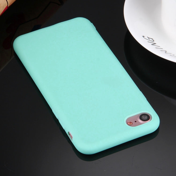 For  iPhone 8 & 7  Solid Color TPU Protective Case Without Round Hole