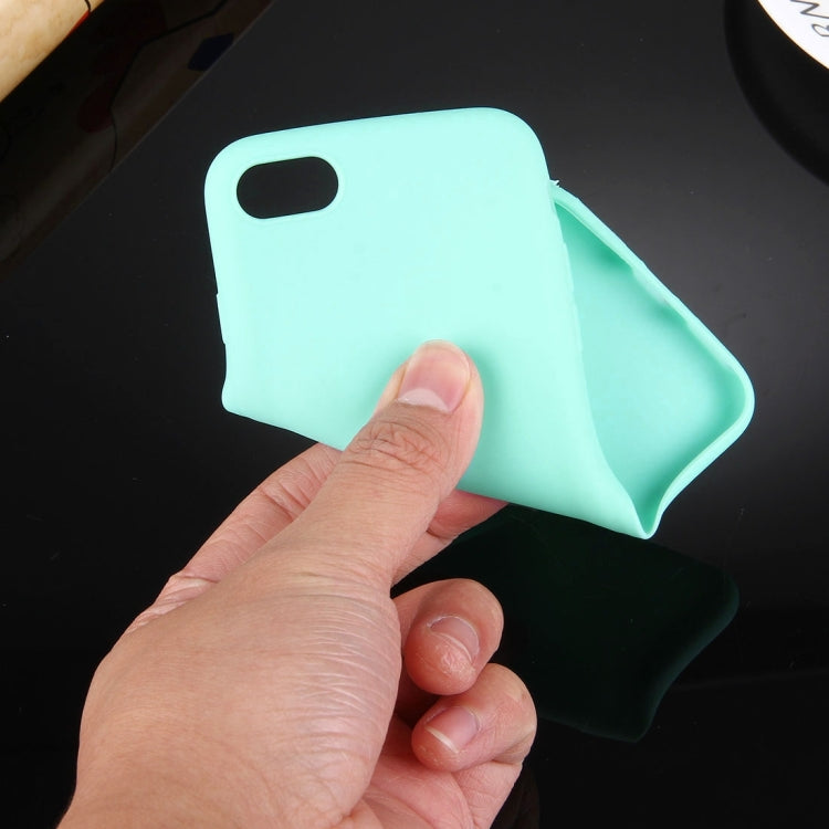 For  iPhone 8 & 7  Solid Color TPU Protective Case Without Round Hole