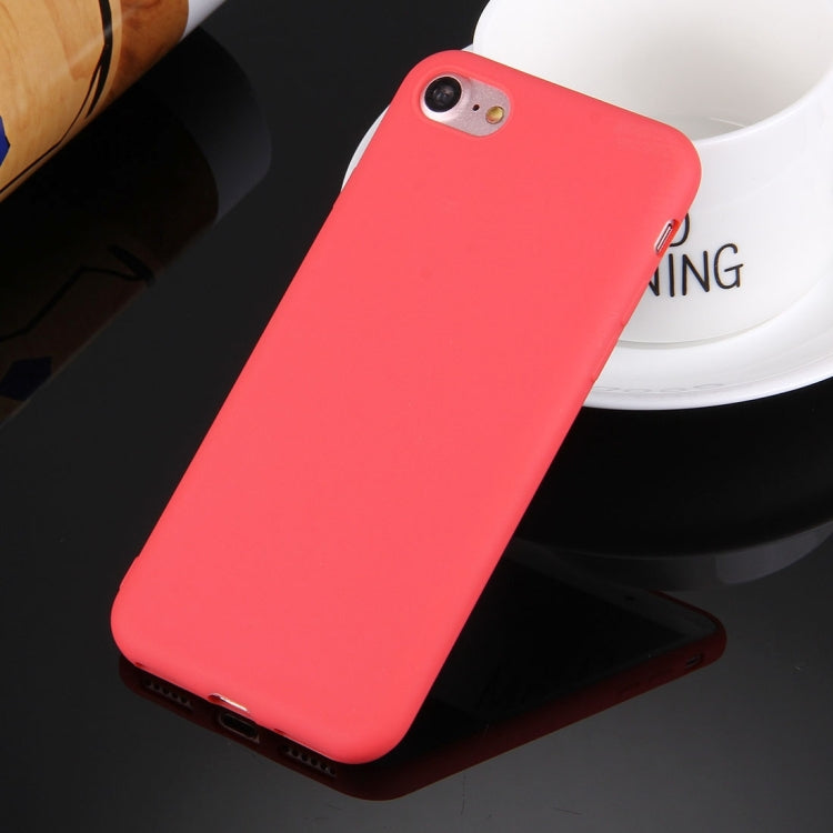 For  iPhone 8 & 7  Solid Color TPU Protective Case Without Round Hole