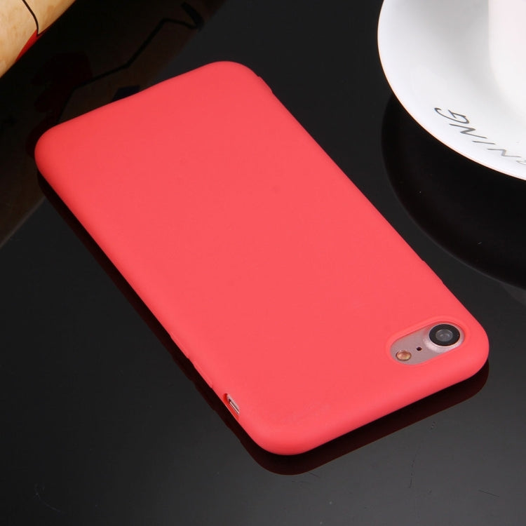 For  iPhone 8 & 7  Solid Color TPU Protective Case Without Round Hole