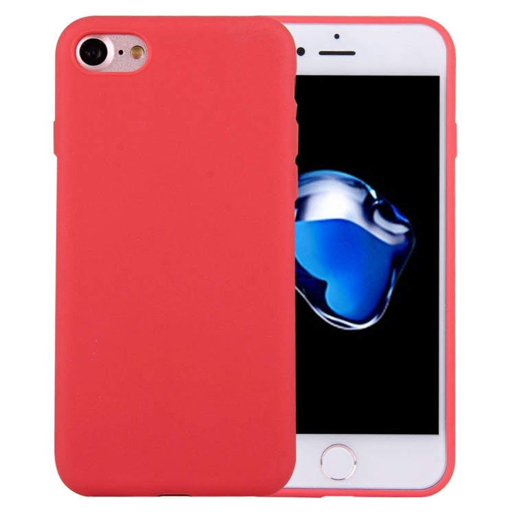 For  iPhone 8 & 7  Solid Color TPU Protective Case Without Round Hole