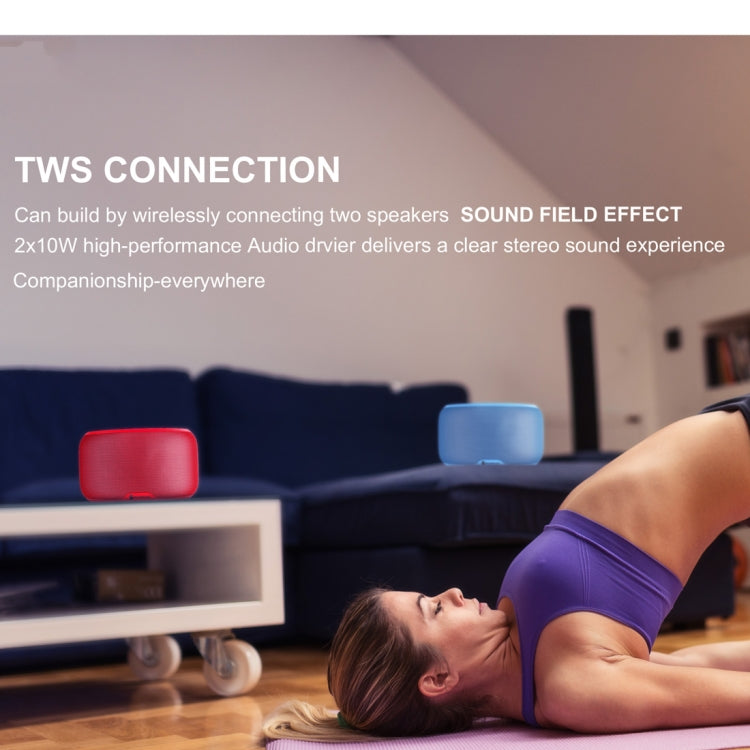 NewRixing NR-4015 10W Simple Portable Wireless Bluetooth Stereo Speaker Support TWS Function Speaker