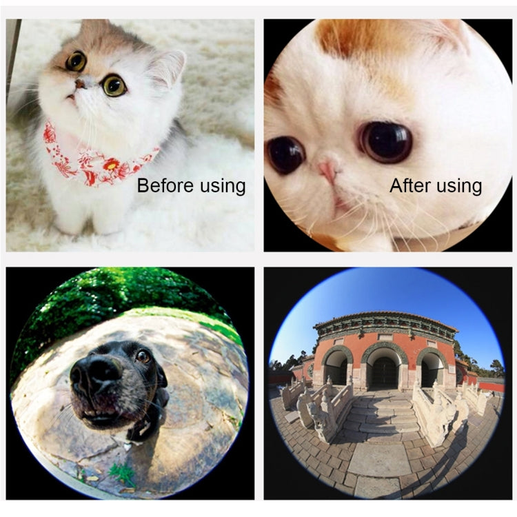 Universal 0.4X Super Wide Angle Lens+235 Degrees Fisheye Lens & 19X Macro+Telephoto Lens 2X+CPL Lens+Smiling Face Clip, For Tablets, iPhone, Samsung, Huawei, Xiaomi, HTC and Other Smartphones