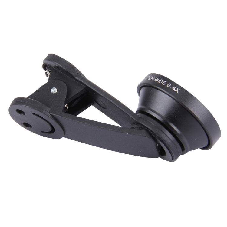 Universal 0.4X Super Wide Angle Lens+235 Degrees Fisheye Lens & 19X Macro+Telephoto Lens 2X+CPL Lens+Smiling Face Clip, For Tablets, iPhone, Samsung, Huawei, Xiaomi, HTC and Other Smartphones