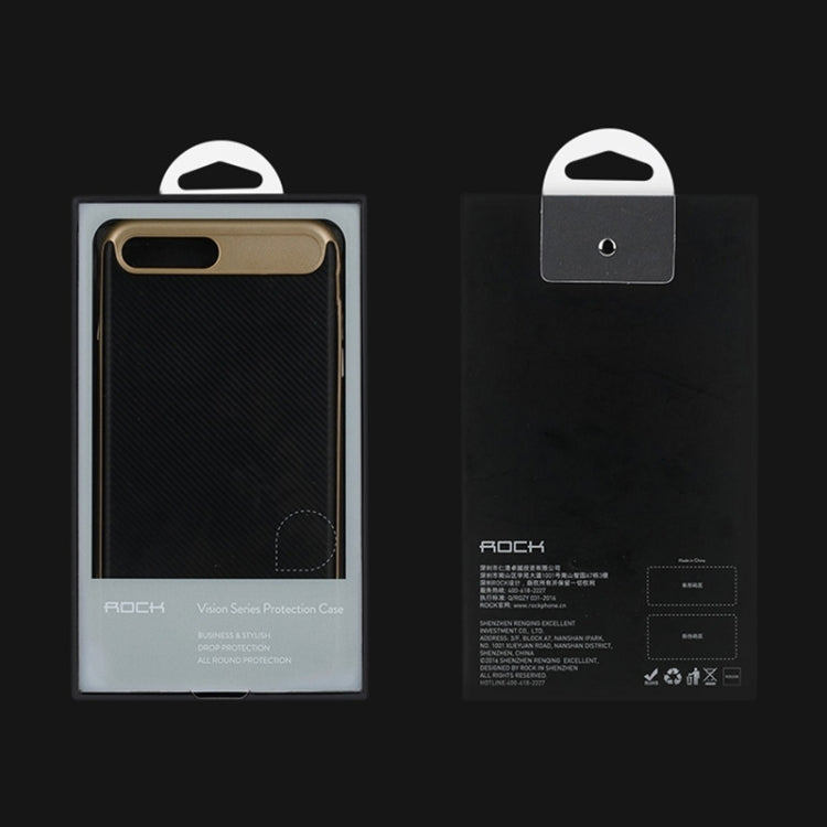 ROCK Vision Series for  iPhone 8 & 7  Artistic Carbon Fibre Texture TPU + PC Protective Case with Sling Hole
