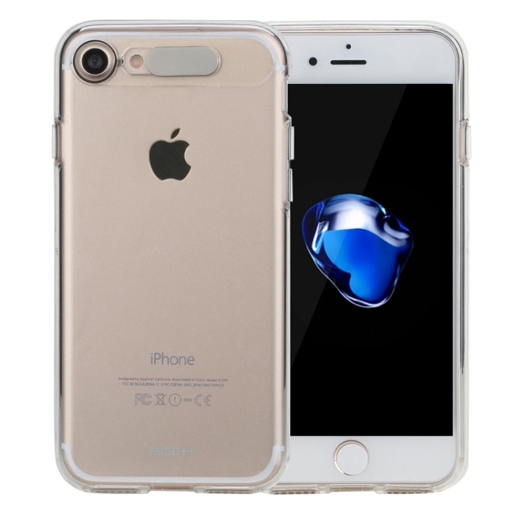 ROCK for  iPhone 8 & 7  Slide Slice Design TPU + PC Protective Case with Colour Call LED Lighting Flashing Function