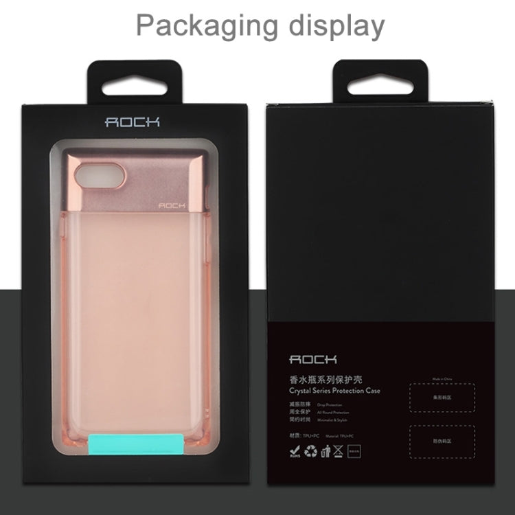 ROCK Crystal Series for  iPhone 8 & 7  Fashion Perfume Bottle Shape TPU + PC Protective Case with Sling Hole & Call LED Lighting Flashing Function