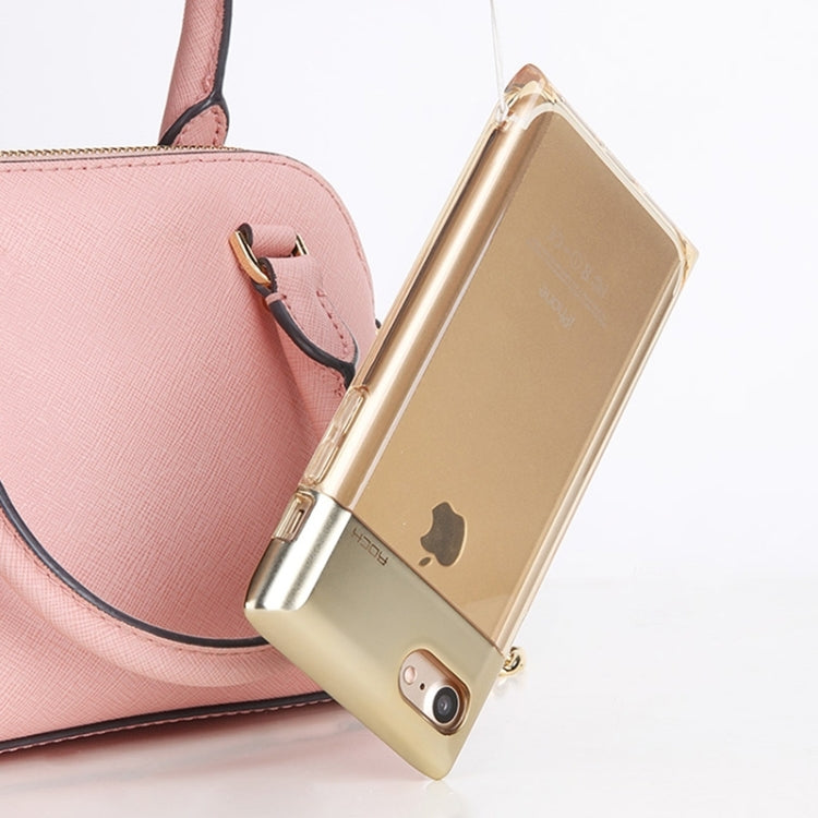 ROCK Crystal Series for  iPhone 8 & 7  Fashion Perfume Bottle Shape TPU + PC Protective Case with Sling Hole & Call LED Lighting Flashing Function